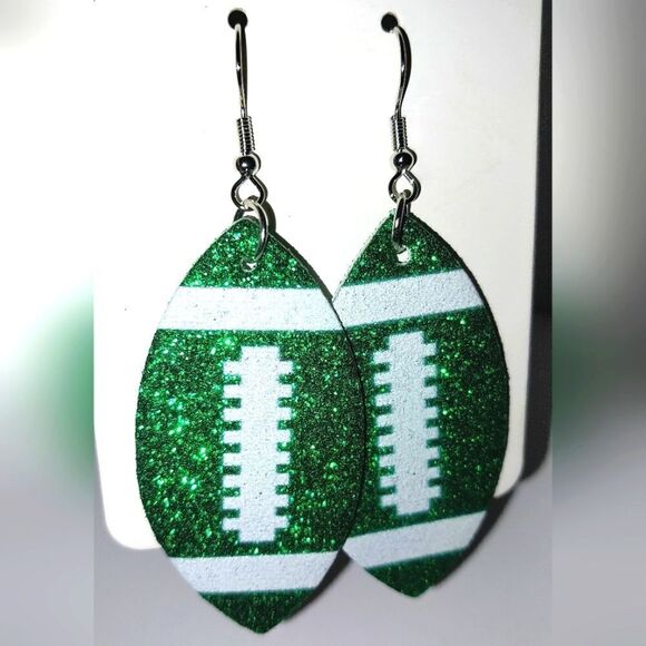 Super cute football dangle earrings - Picture 5 of 7